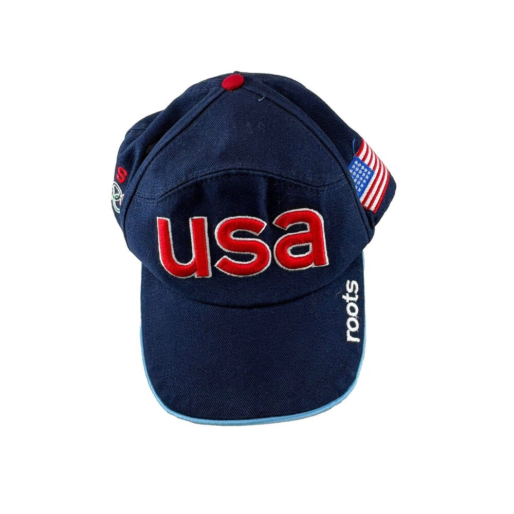 Vintage USA Olympic Team Hat Cap Strap Back One Size 2002 Winter Olympics
